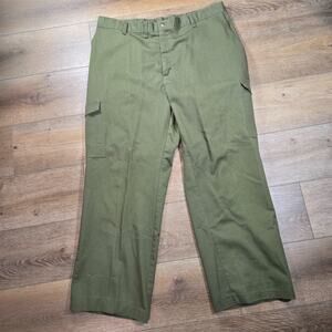 Vintage Boy Scouts Pants Fit 38x28 Green Cargo Talon Uniform USA Made